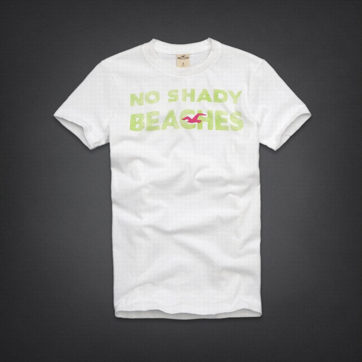 Tee shirt Hollister Homme Blanc